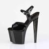 Pleaser - RAZZLE809 Sandale à bride à la cheville, Pole dance chaussures - Noir Product image